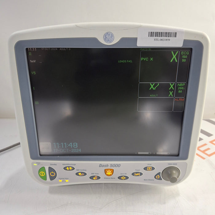 GE Healthcare Dash 5000 - GE/Nellcor SpO2 Patient Monitor