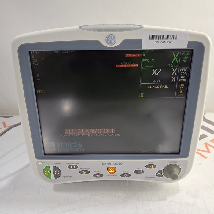 GE Healthcare Dash 5000 - GE/Nellcor SpO2 Patient Monitor