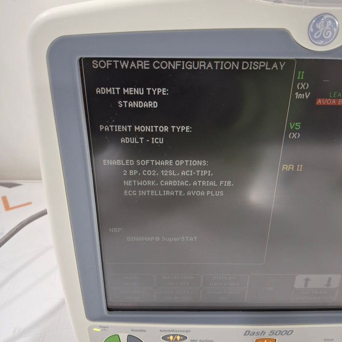 GE Healthcare Dash 5000 - GE/Nellcor SpO2 Patient Monitor