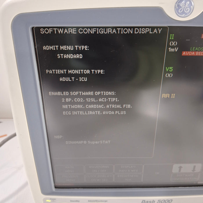 GE Healthcare Dash 5000 - GE/Nellcor SpO2 Patient Monitor