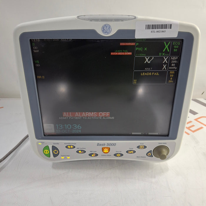 GE Healthcare Dash 5000 - GE/Nellcor SpO2 Patient Monitor