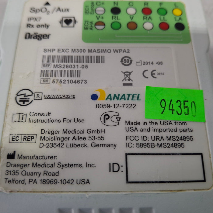 Draeger Medical Infinity M300 Patient Monitor