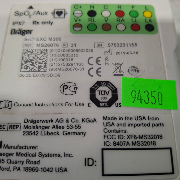 Draeger Medical Infinity M300 Patient Monitor