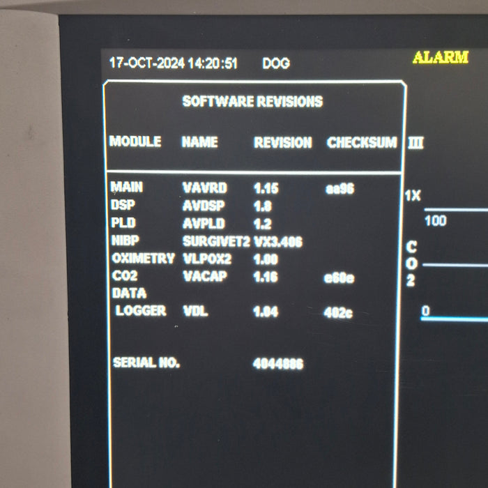 Smiths Medical Surgivet Advisor Vital Signs Monitor