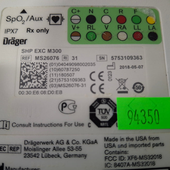 Draeger Medical Infinity M300 Patient Monitor