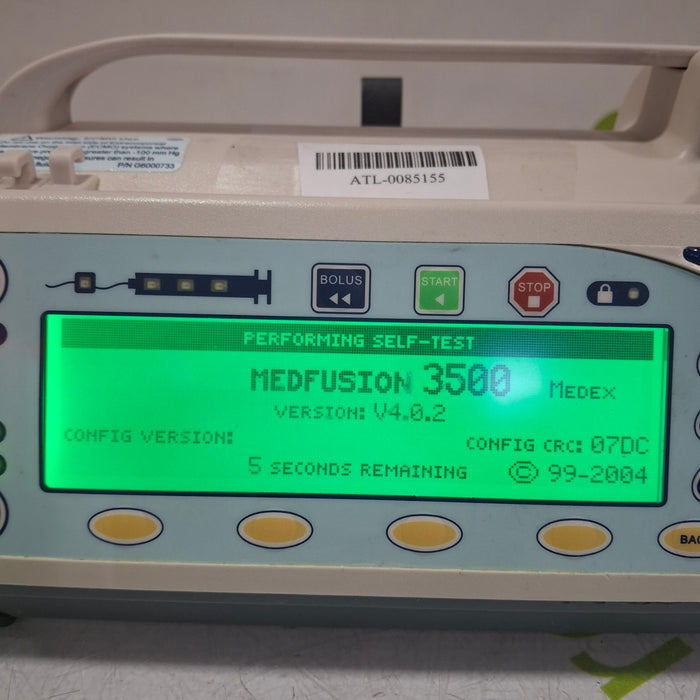 Smiths Medical Medfusion 3500 Syringe Infusion Pump