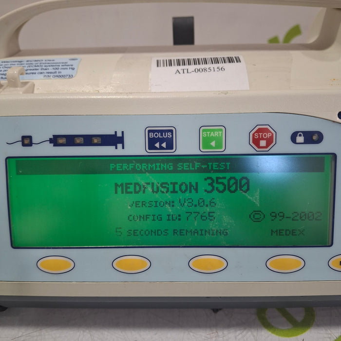 Smiths Medical Medfusion 3500 Syringe Infusion Pump