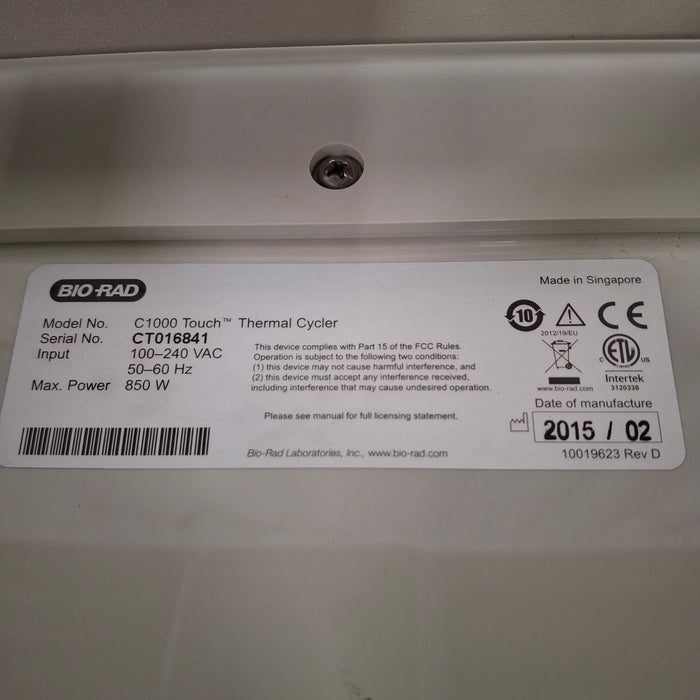 Bio-Rad C1000 Touch PCR Thermal Cycler