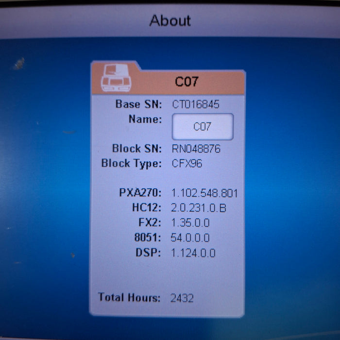 Bio-Rad C1000 Touch PCR Thermal Cycler