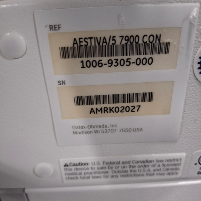 Datex-Ohmeda Aestiva 5 Anesthesia Unit