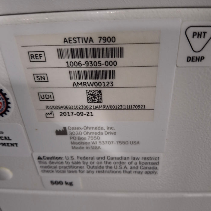 Datex-Ohmeda Aestiva 5 Anesthesia Unit