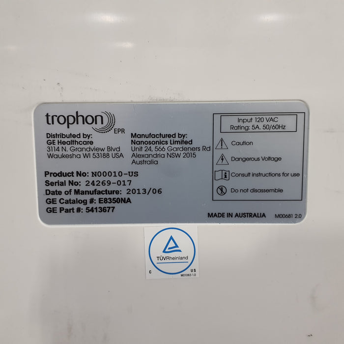 NanoSonics Trophon EPR High Level Disinfection