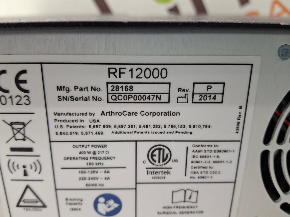 ArthroCare Corporation Quantum 2 Electrosurgical Unit