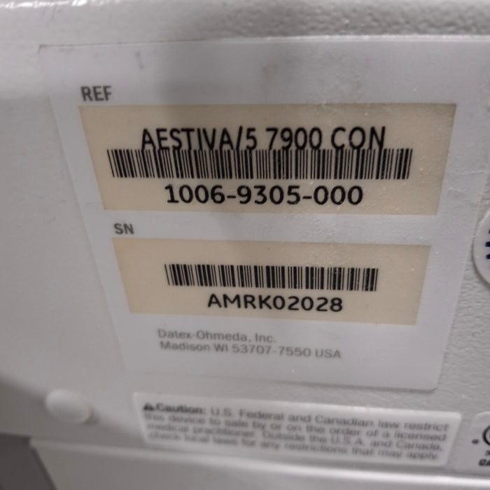 Datex-Ohmeda Aestiva 5 Anesthesia Unit