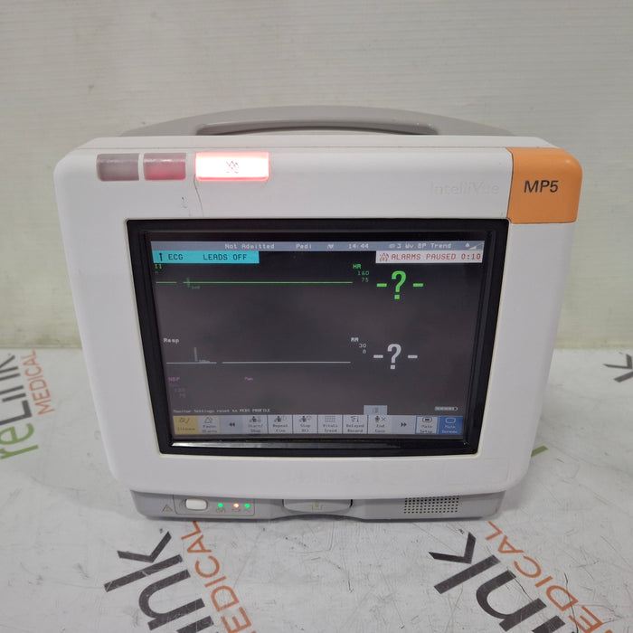 Philips Intellivue MP5 - ECG, Fast SpO2, NIBP, Press, Temp Patient Monitor