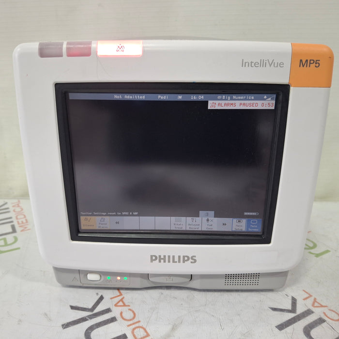 Philips Intellivue MP5 - ECG, Fast SpO2, NIBP, Press, Temp Patient Monitor