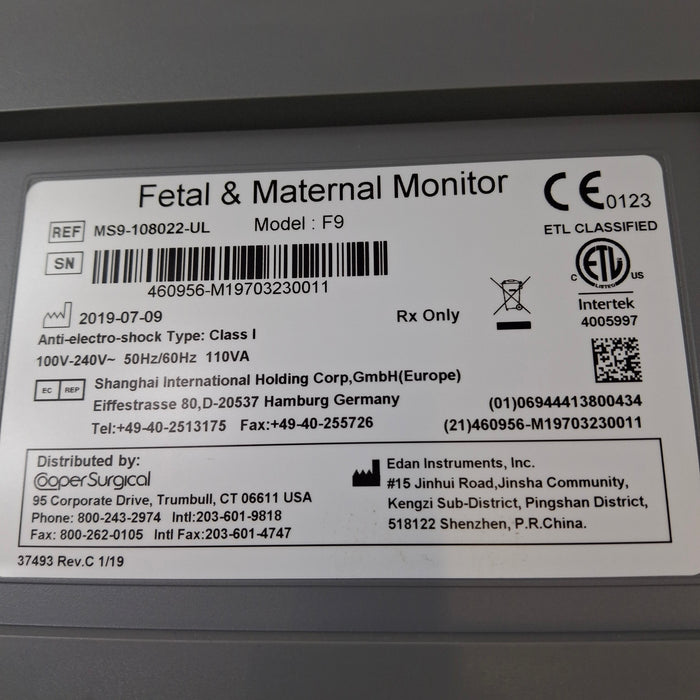 Edan Edan F9 Fetal Monitor Patient Monitors reLink Medical