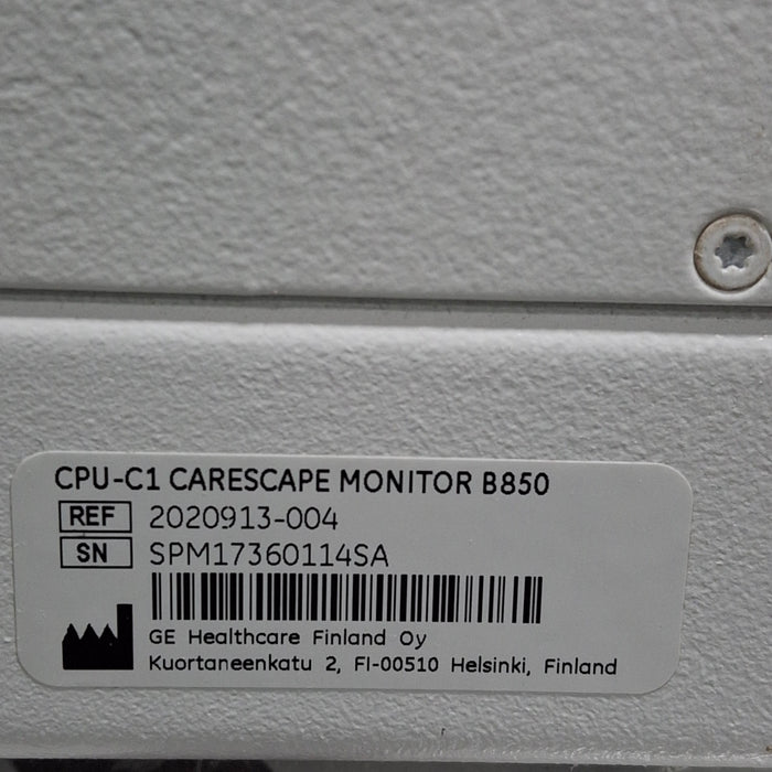 GE Healthcare Carescape B850 CPU Assy