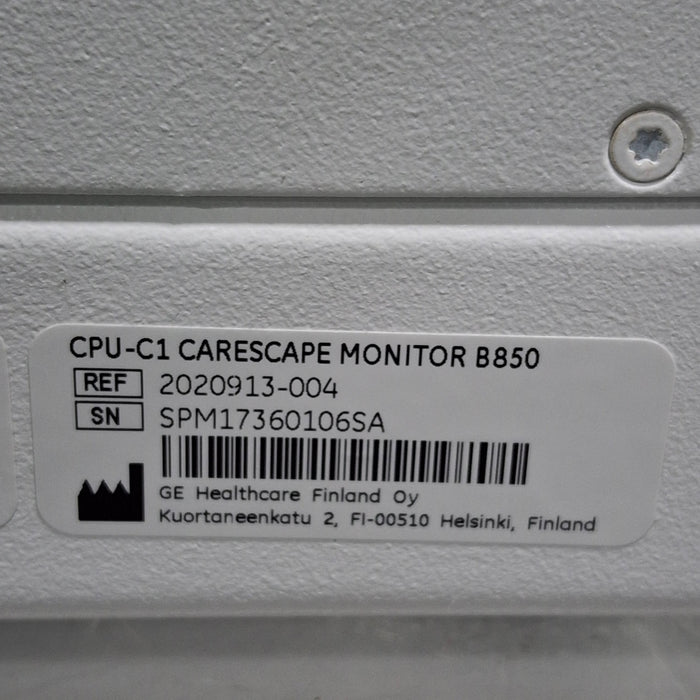 GE Healthcare Carescape B850 CPU Assy