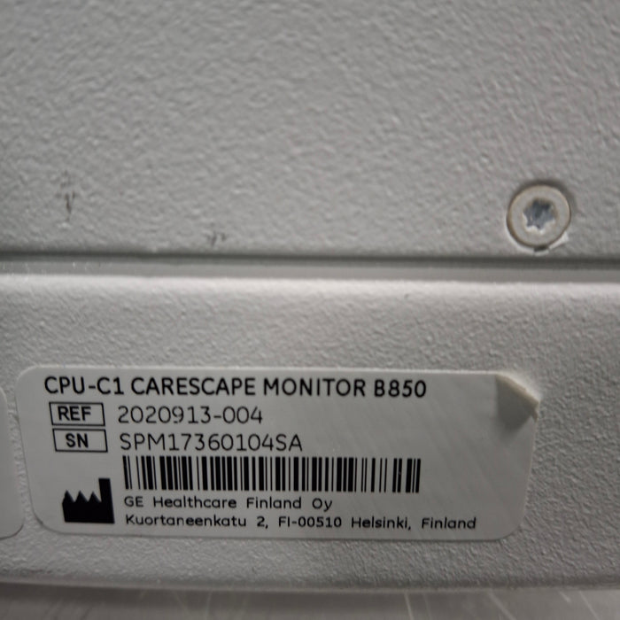 GE Healthcare GE Healthcare Carescape B850 CPU Assy Patient Monitors reLink Medical