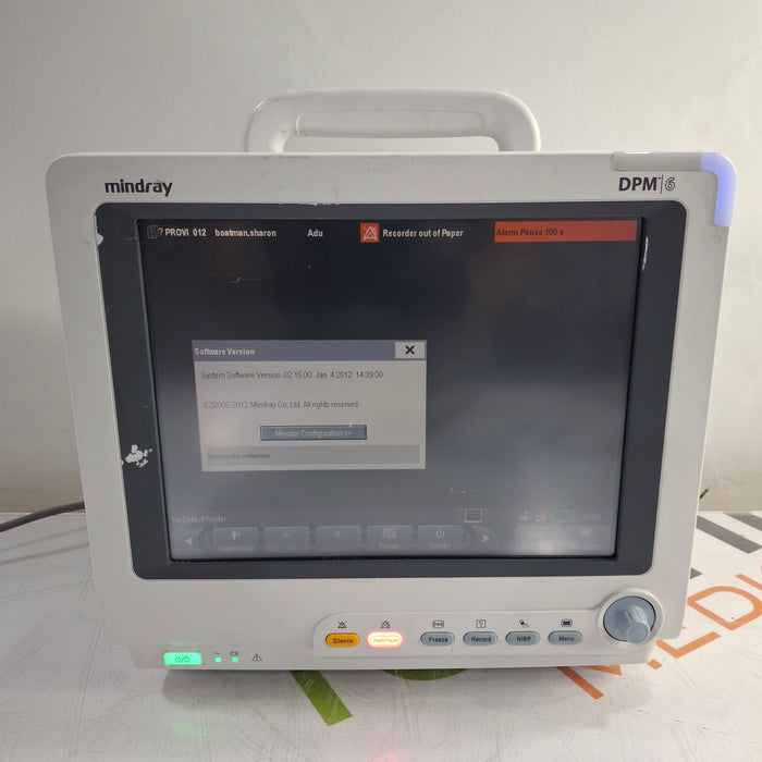 Mindray DPM6 Patient Monitor