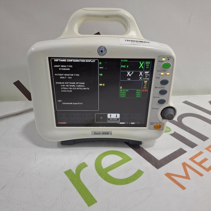 GE Healthcare Dash 3000 - Masimo SpO2 Patient Monitor