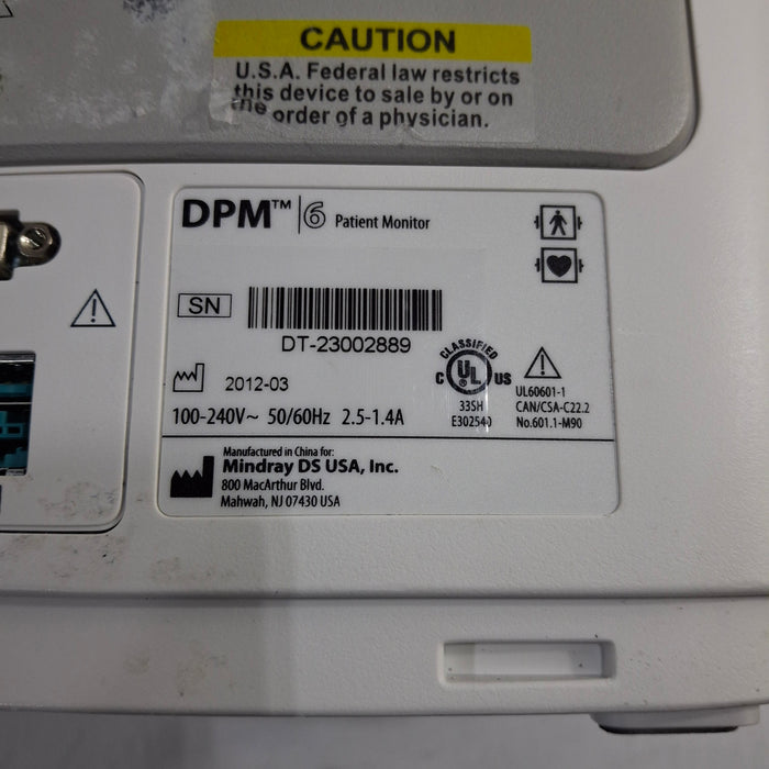 Mindray DPM6 Patient Monitor