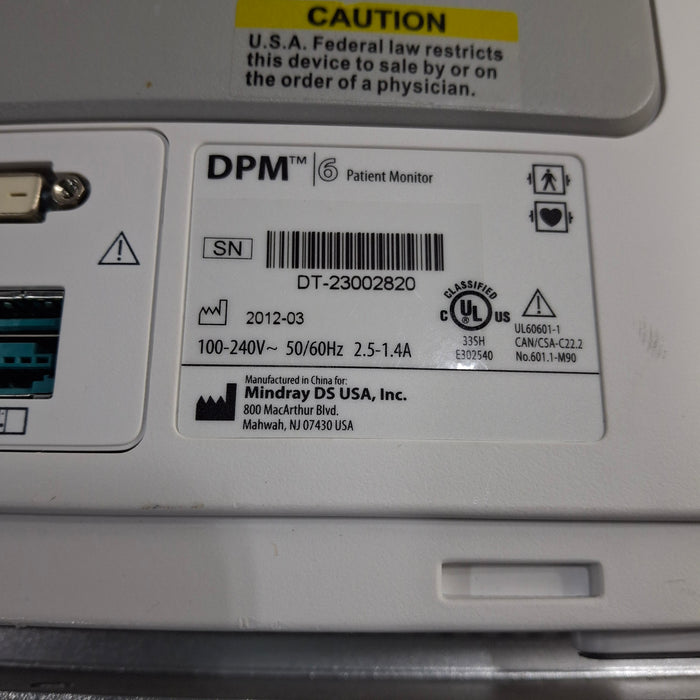 Mindray DPM6 Patient Monitor