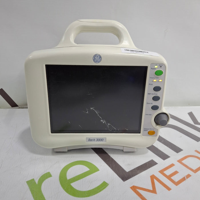 GE Healthcare Dash 3000 - Masimo SpO2 Patient Monitor