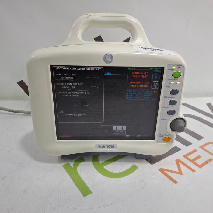 GE Healthcare Dash 3000 - GE/Nellcor SpO2 Patient Monitor