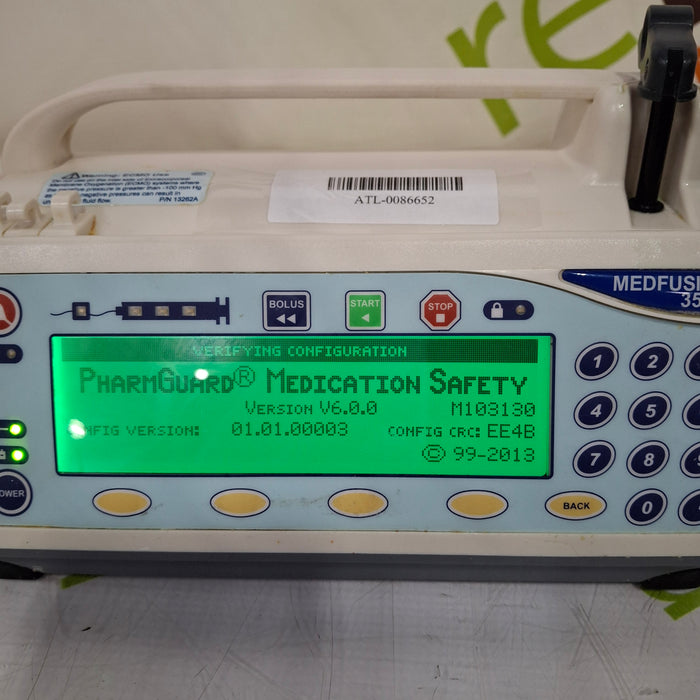 Smiths Medical Medfusion 3500 Syringe Infusion Pump