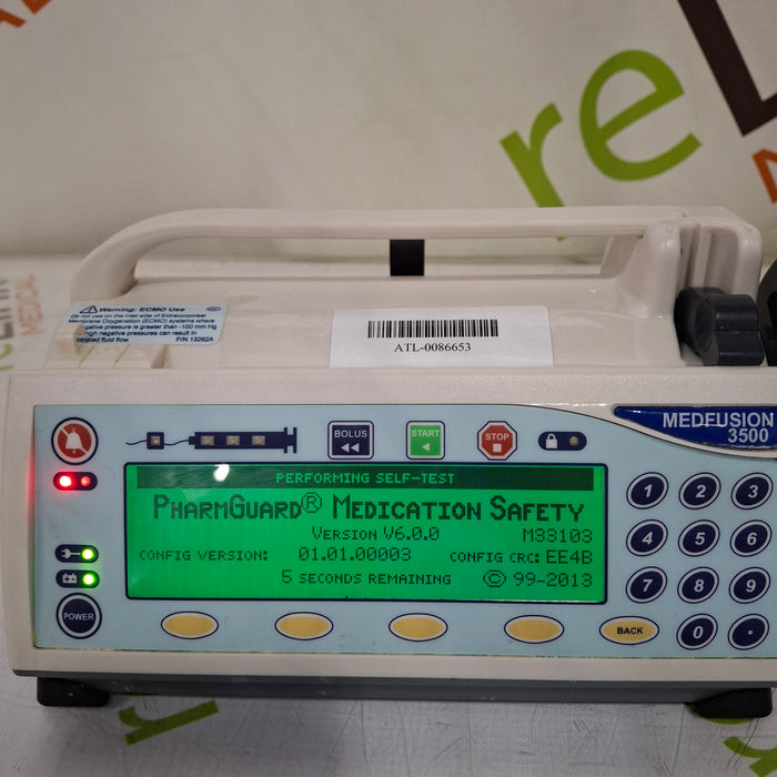 Smiths Medical Medfusion 3500 Syringe Infusion Pump