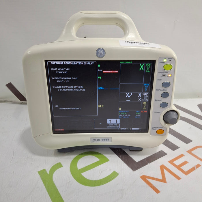 GE Healthcare Dash 3000 - GE/Nellcor SpO2 Patient Monitor