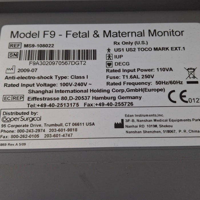 Edan Edan F9 Fetal Monitor Patient Monitors reLink Medical