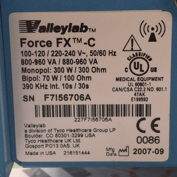 Covidien Covidien Valleylab Force FX-C Electrosurgical Generator Electrosurgical Units reLink Medical