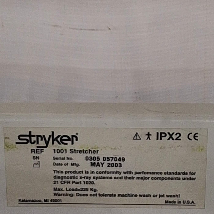 Stryker 1001 ED/PACU Stretcher