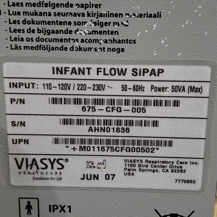 Viasys Healthcare Infant Flow SiPAP Ventilator