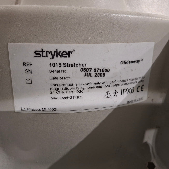 Stryker 1015 Big Wheel Glideaway Stretcher