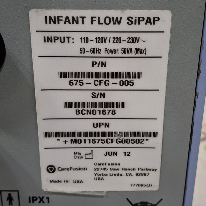 CareFusion Infant Flow SIPAP Ventilation System