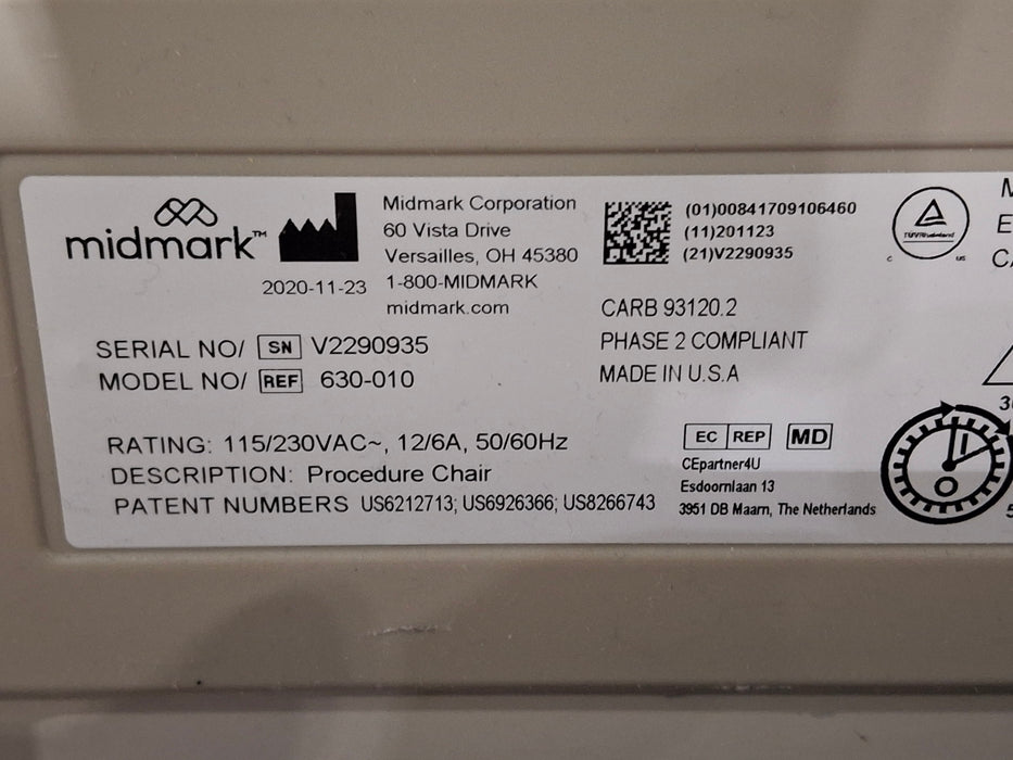 Midmark 630 Procedure Chair