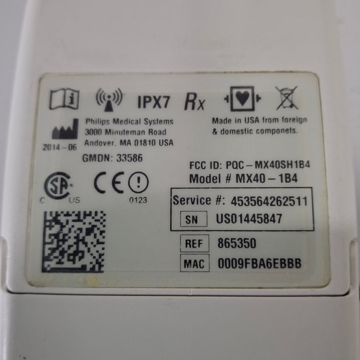 Philips MX40 1.4 ECG/SPO2 865350 Telemetry Transmitter