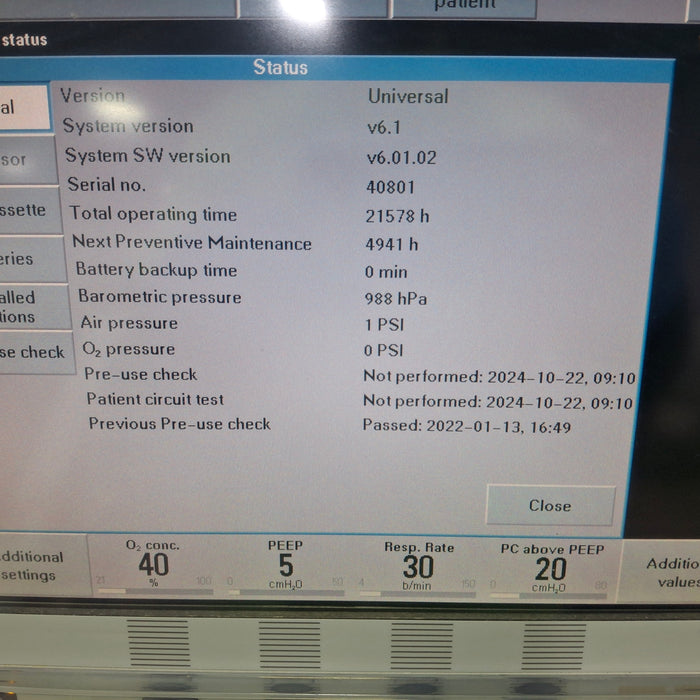 Maquet Maquet Servo I Ventilator Respiratory reLink Medical