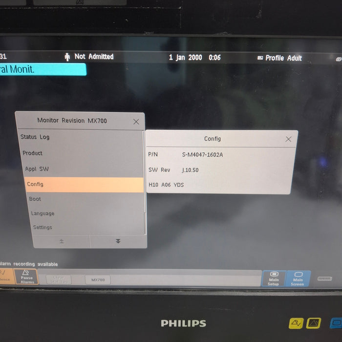 Philips IntelliVue MX700 Bedside Patient Monitor