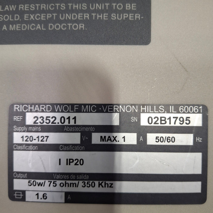 Richard Wolf 2352 Bipolar Generator