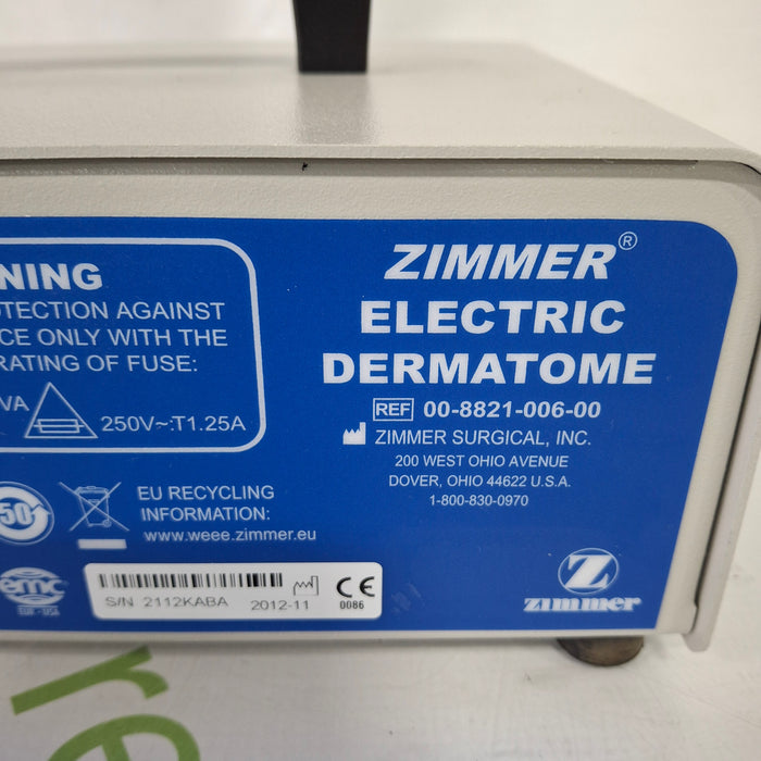 Zimmer 18-10654 Electric Dermatome Power Supply