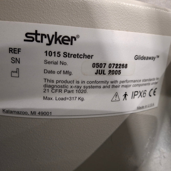 Stryker 1015 Big Wheel Glideaway Stretcher