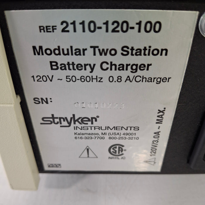 Stryker 2110-120-100 Modular Two Station Battery Charger