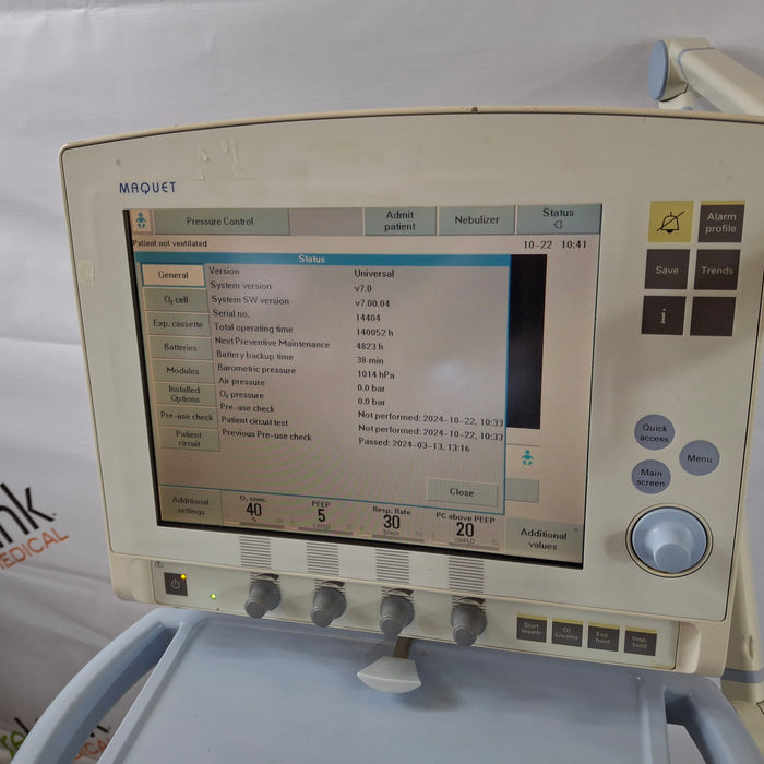 Maquet Maquet Servo I Ventilator Respiratory reLink Medical