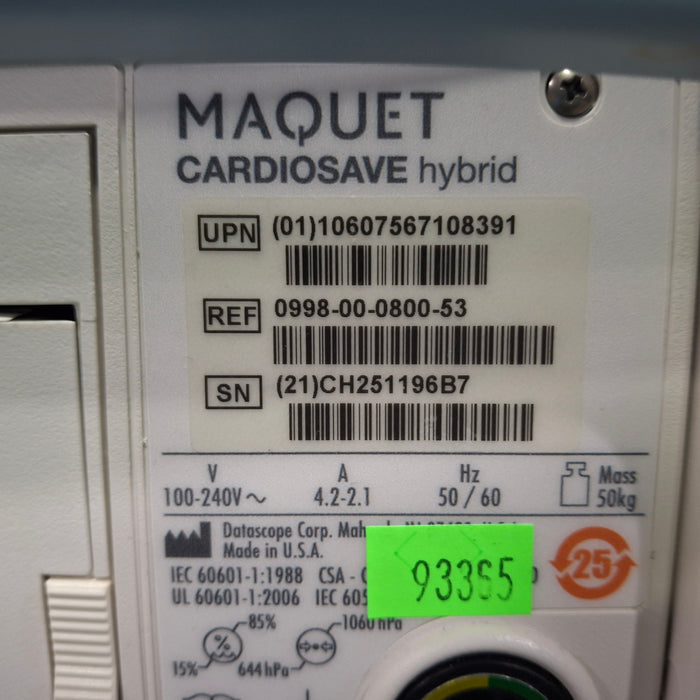 Maquet Cardiosave Hybrid IABP Datascope Pump