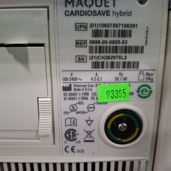 Maquet Maquet Cardiosave Hybrid IABP Datascope Pump Perfusion reLink Medical